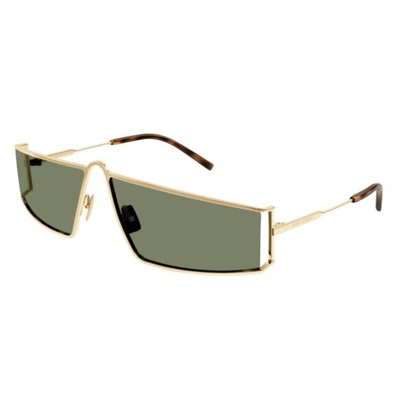 NEW SAINT LAURENT SL606 004 UNISEX GOLD SUNGLASSES SAINT LAURENT SL606 004 - Picture 1 of 4